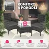 TecTake 402864, Šedá, 2 sedadlo/sedadel, Dospělí a děti, Náhled obrázku produktu 5