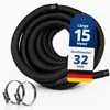 HAF Hochwertiger Pool Schwimmbadschlauch 32mm Schwarz 15 Produktbild-Vorschau 1
