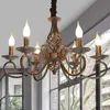 Kronleuchter Antik Bronze Pendelleuchte Industrie Retro Produktbild-Vorschau 1