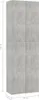 vidaXL Armoire de bureau gris béton 60x32x190 cm Bois Voir les images du produit 9