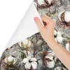 Muralo Vlies Fototapete BAUMWOLLE Blumen Pflanzen Beton Produktbild-Vorschau 3