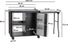 Grilovací vozík BBQ-Toro 95 x 50 x 80 cm, černý Grilovací Náhled obrázku produktu 3