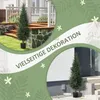 HOMCOM Künstliche Zypresse groß 120 cm Kunstpflanze, Produktbild-Vorschau 6