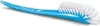 A blue bottle and nipple brush on a white background. Produktbild-Vorschau