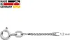 trendor 41123 Halskette für Anhänger 925 Silber Rhod. Venezianer Kette 1,2 mm 5 Voir les images du produit