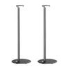 Two black speaker stands are shown against a white background. Produktbild-Vorschau