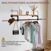 Kleiderstange, Wandhängende Industrielle Garderobe,  Produktbild-Vorschau 4
