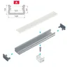 LED Aluminium Profil Leiste Weiß | Typ A | Mit Endkappe und Produktbild-Vorschau 3