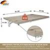 Skládací stůl na stěnu Stolová deska 80x50 cm z dubového Náhled obrázku produktu 5