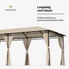 Blumfeldt Mondo Pavillon 3x6 – Stahlrahmen, Mit Vorhängen, Produktbild-Vorschau 4