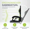 Diagram illustrating the ergonomic features of a gaming chair. Produktbild-Vorschau