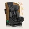 A car seat with an overlay highlighting its protective features. Produktbild-Vorschau