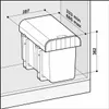 Victory Einbau-Abfallsammler 14 Liter (2 x 7 Liter) schwarz Produktbild-Vorschau 3