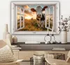MuchoWow® - Leinwandbilder - Aussicht - Kuh - Wiese - Natur Produktbild-Vorschau 7