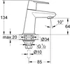 Grohe Eurodisc Cosmopolitan Standventil chrom - 23051002 Produktbild-Vorschau 2