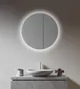 LED Spiegelschrank 60cm, rund, Alukorpus silbermatt, 2 Produktbild-Vorschau 8