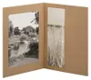 Portafoto 15,6 x 21,5 cm con passe-partout e tasca, marrone Anteprima dell’immagine prodotto 2