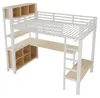 Merax Etagenbett Hochbett 90x200 cm, Kinderhochbett mit Produktbild-Vorschau 9