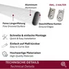 HOOZ® Kleiderstange 80 cm Oval Aluminium [SCHRANK- & Produktbild-Vorschau 3