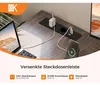 Eckschreibtisch L-Form mit 4 Schubladen, Steckdose & USB, Produktbild-Vorschau 5