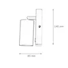 Spot Lampe Wand Aluminium verstellbar Weiß GU10 Produktbild-Vorschau 8