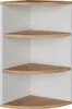 A corner shelf unit with three shelves. Anteprima dell’immagine prodotto