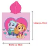 Paw Patrol Kinder Kapuzen Bade-Poncho Girl's Rosa 60x120 cm Produktbild-Vorschau 7