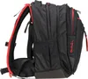 Side view of a black and red backpack. Produktbild-Vorschau