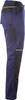 A side view of navy blue work pants with black accents. Produktbild-Vorschau