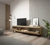 TV-Schrank, Lowboard, 240x35x57 cm, Industriedesign, Eiche Produktbild-Vorschau 3