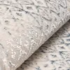 Eleganter Designer Teppich | glänzend | in blau-weiß Größe Produktbild-Vorschau 4