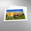 Poster - Poster ohne Rahmen - Boot See Sonnenuntergang Produktbild-Vorschau 3