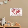 MuchoWow® Poster Weltkarte - Rosa - Weiß 30x20 cm - Plakate Produktbild-Vorschau 6