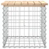 vidaXL Gabionová zahradní lavička 43x44x42 cm Borovicový Náhled obrázku produktu 4