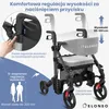 Składany i lekki wózek inwalidzki ELONEO 2w1 z siedziskiem, Podgląd zdjęcia produktu 6