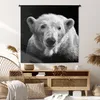 MuchoWow® Wandteppich Wandbehang Eisbär - Tier - Schwarz - Produktbild-Vorschau 6