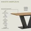 Ausziehbarer Esstisch Artisan Grau V-Fußgestell 150-190 cm Produktbild-Vorschau 13