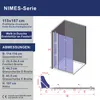Walk-In Dusche Duschwand Glas Duschabtrennung Produktbild-Vorschau 4
