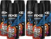 Axe Bodyspray Skateboard & Fresh Rose 6er Pack (6x150ml Produktbild-Vorschau 1
