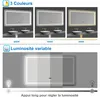 Miroir de salle de bain LED Bluetooth 120x70 cm, tricolore Voir les images du produit 4