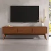 TIVOLI Lowboard aus Massivholz, 180 cm Kastanie Finish- TV Produktbild-Vorschau 1
