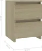 vidaXL Nočné stolíky 2 ks Sonoma dub 30x30x40 cm odvodený Náhľad obrázku produktu 7