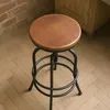 Sgabello da bar regolabile in stile vintage con poggiapiedi Anteprima dell’immagine prodotto 4