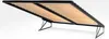 A bed frame with a slatted base, shown from underneath and at an angle. Produktbild-Vorschau
