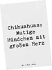Mr. & Mrs. Panda Postkarte Spruch Chihuahua Mut - Weiß - Produktbild-Vorschau 1