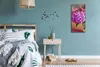 Küche Wohnzimmer Wand Leinwand Uhr 30x60 Gemälde Blumen Produktbild-Vorschau 4