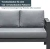 MeXo Gartenlounge-Set Gartenmöbel setaus Aluminium, Produktbild-Vorschau 16