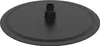 A black shower head is shown from a slightly elevated angle against a white background. Produktbild-Vorschau