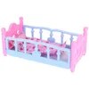 2-in-1 Puppenwiege mit Kissen und Decke Puppenzubehör Produktbild-Vorschau 5