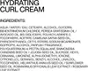 A list of ingredients for a hair product. Voir les images du produit